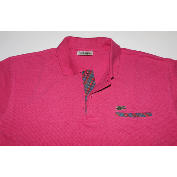 VTG Lacoste Chemise Men's Knit Polo Golf Shirt Size Large Croc Logo - Picture 3 of 7